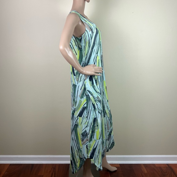 NIC + ZOE SLEEVELESS PALM PRINT MAXI DRESS - Picture 6 of 12
